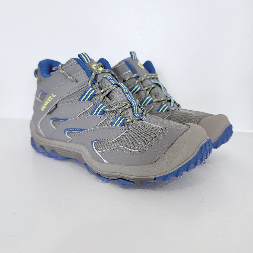 Merrell Kids Chameleon 7 Waterproof Hiking Boots Mid Top Trail Shoes Sz 4 NWOT
